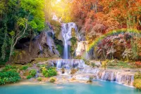 Jigsaw Puzzle Waterfall in the tropics