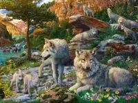 Jigsaw Puzzle Wolf's Wasteland