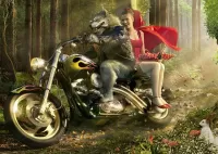 Rompecabezas Wolf and Little Red Riding Hood