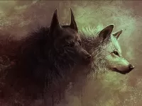 Пазл Волки