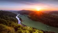 Слагалица Sunrise on the river Wye