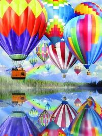 Jigsaw Puzzle Air balloons