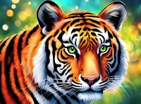 Jigsaw Puzzle Tiger look