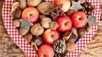 Jigsaw Puzzle Apples and nuts