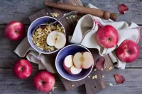 Jigsaw Puzzle Apples and seeds