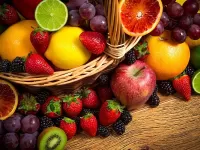 Пазл Ягоды и фрукты
