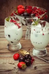 Jigsaw Puzzle Berries and cream