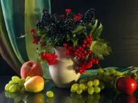 Jigsaw Puzzle Berries in a bowl