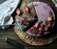 Quebra-cabeça Berry chocolate cake