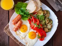 Slagalica Scrambled eggs and vegetables