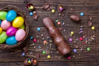 Quebra-cabeça Eggs and rabbit
