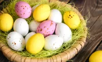 Puzzle speckled eggs