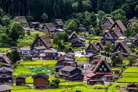 Пазл Японская деревня