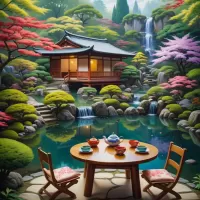 Jigsaw Puzzle Japanese Garden