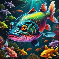 Quebra-cabeça Bright fish