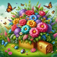 Jigsaw Puzzle Bright bouquet