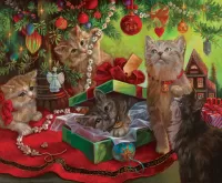 Jigsaw Puzzle Tree for cats