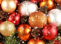Quebra-cabeça Christmas tree balls