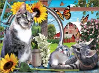 Jigsaw Puzzle Funny butterflies