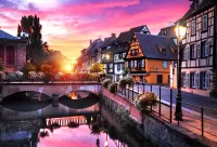Jigsaw Puzzle Sunset in Colmar