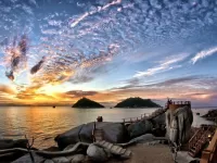 Jigsaw Puzzle Sunset in Thailand