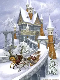Пазл Замок Деда Мороза