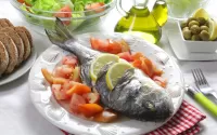 Puzzle baked fish