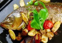 Jigsaw Puzzle Baked fish