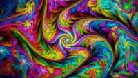 Bulmaca Swirl rainbow