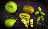 Пазл Зелёные фрукты