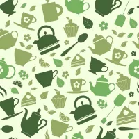Jigsaw Puzzle Green teaparty