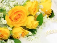 Jigsaw Puzzle Yellow Roses
