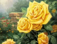 Puzzle Zheltie rozi