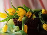 Slagalica Yellow tulips