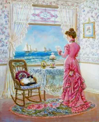 Jigsaw Puzzle Painting of artist