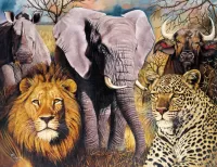 Jigsaw Puzzle Animals of Africa