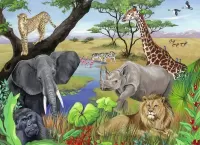 Rompecabezas Animals of Africa