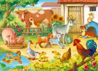 Jigsaw Puzzle Farm Animals