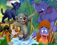 Пазл Животные в джунглях 