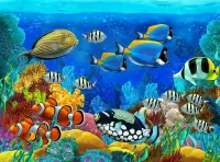 Jigsaw Puzzle Life under water