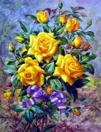 Slagalica Yellow roses