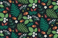 Jigsaw Puzzle Acorns and rose hips