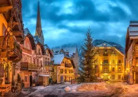 Слагалица Winter in Hallstatt