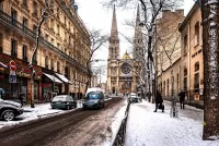 Пазл Зима в Париже