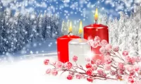 パズル Winter candles