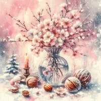 Jigsaw Puzzle Winter bouquet