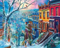 Jigsaw Puzzle Winter city