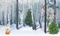 Quebra-cabeça Winter forest