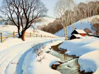 Zagadka Winter landscape