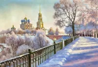 Jigsaw Puzzle Winter landscape